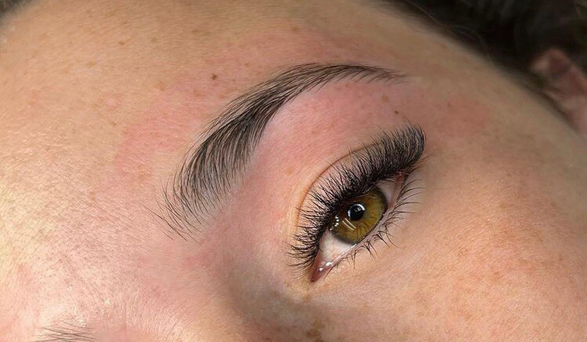 a close up of a tattoo on his head